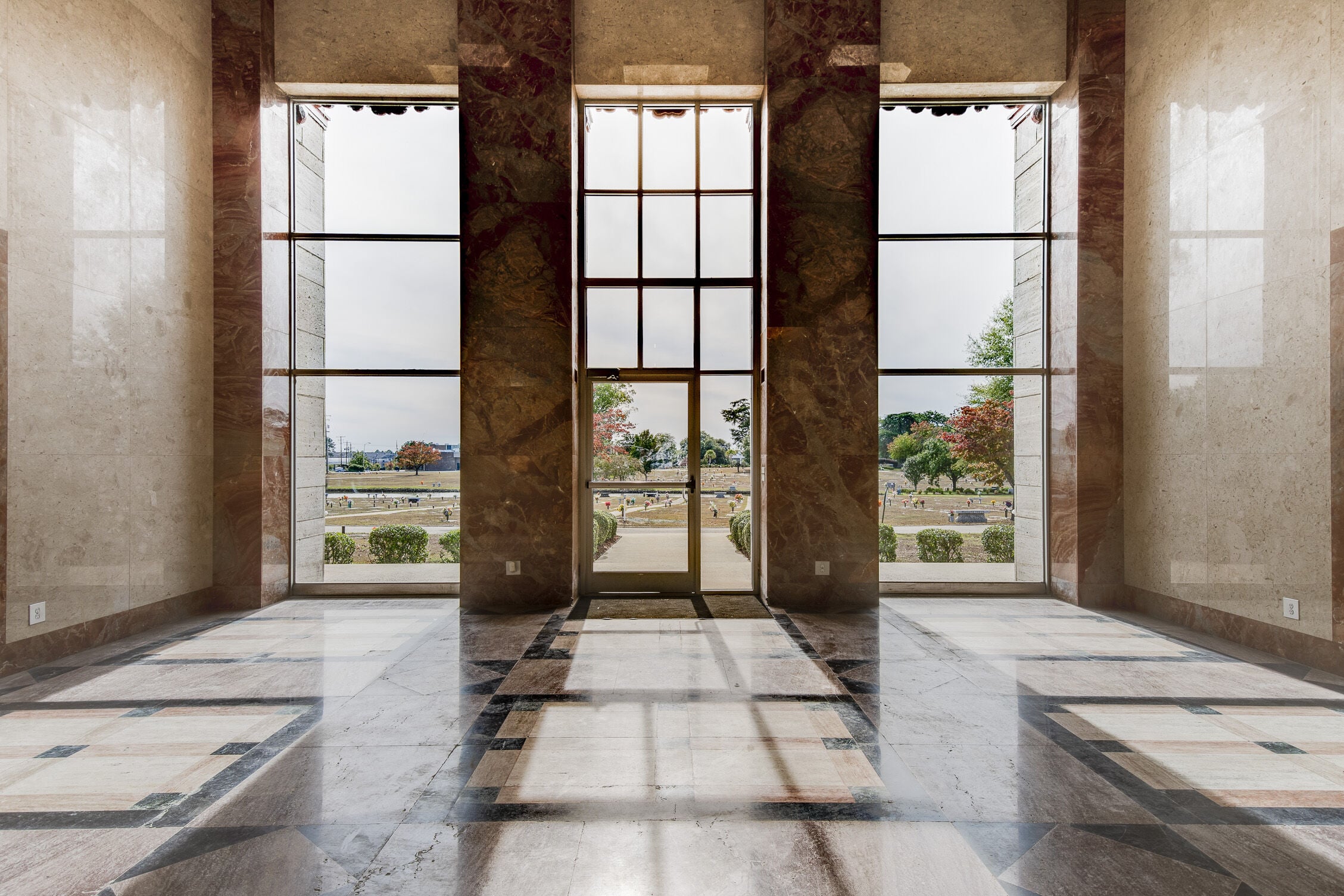 Greenlawn Memorial Park, mausoleum interior