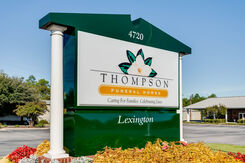 Thompson Funeral Home Lexington, signage