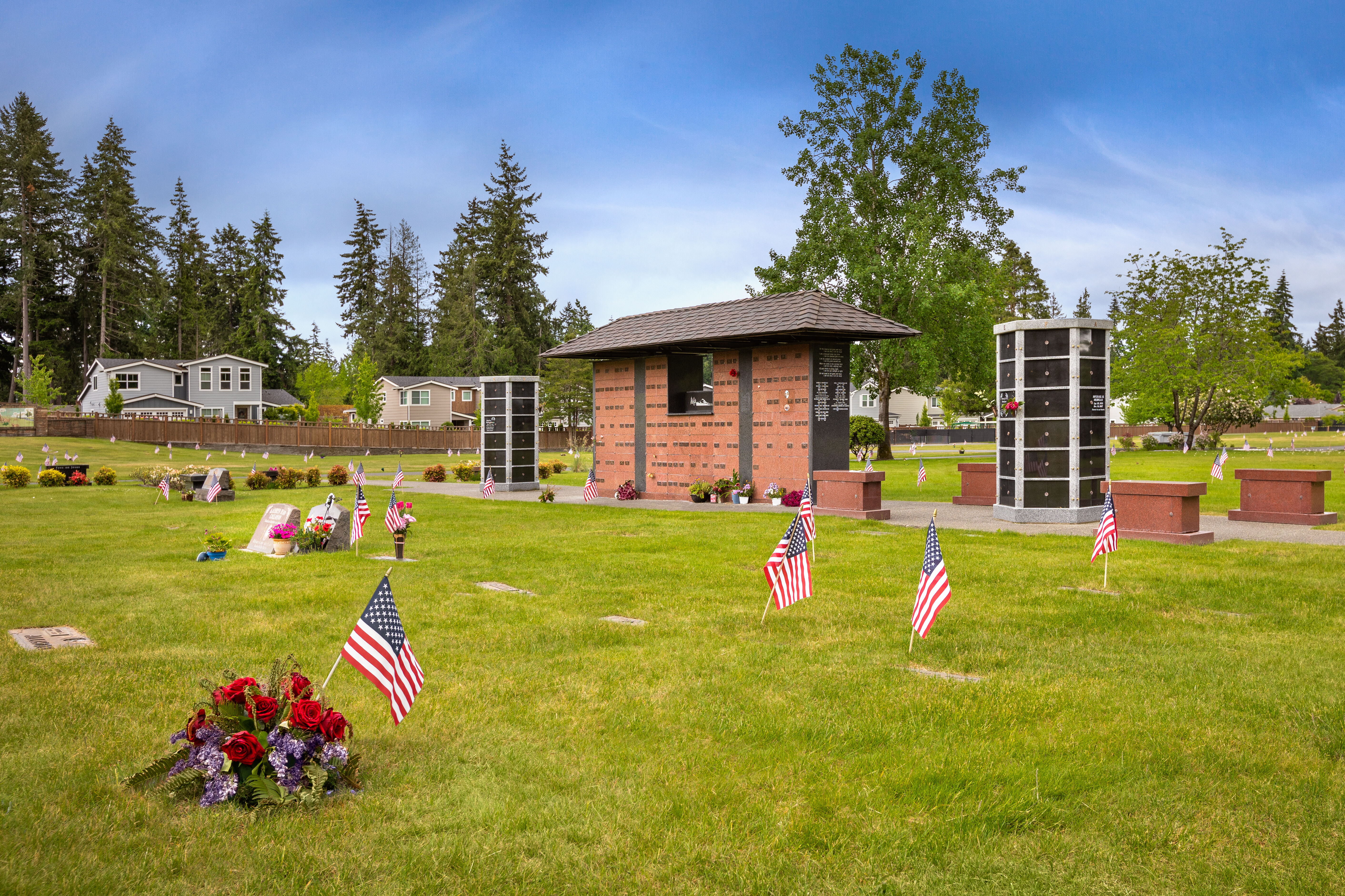 Restlawn Memorial Park, gardens