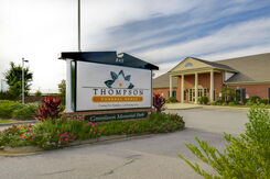 Thompson Funeral Home Columbia, signage