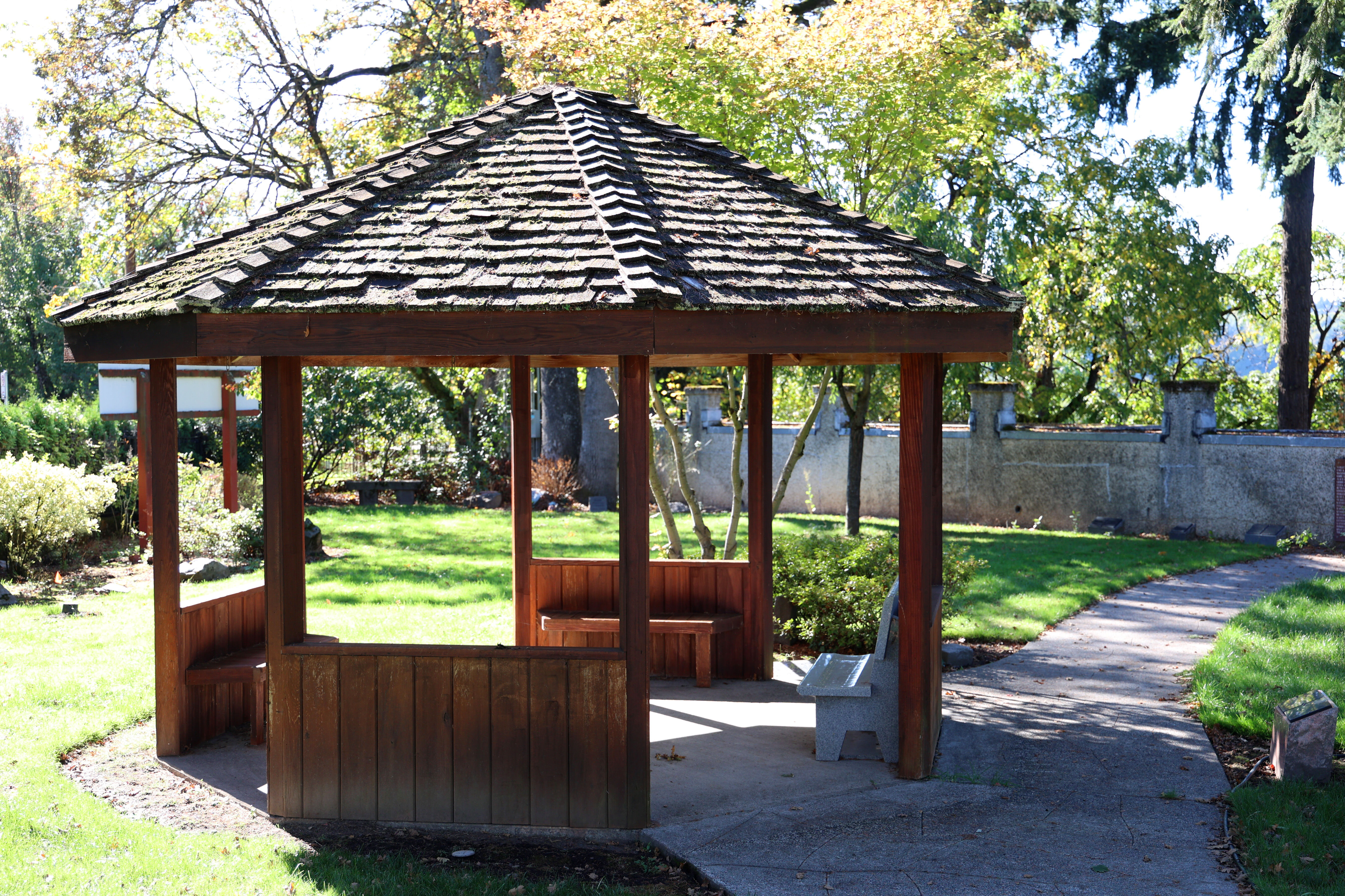 Photo of cemetery garden