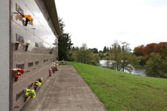 Photo of Valley Memorial Park in Hillsboro, Oregon, mausoleum exterior