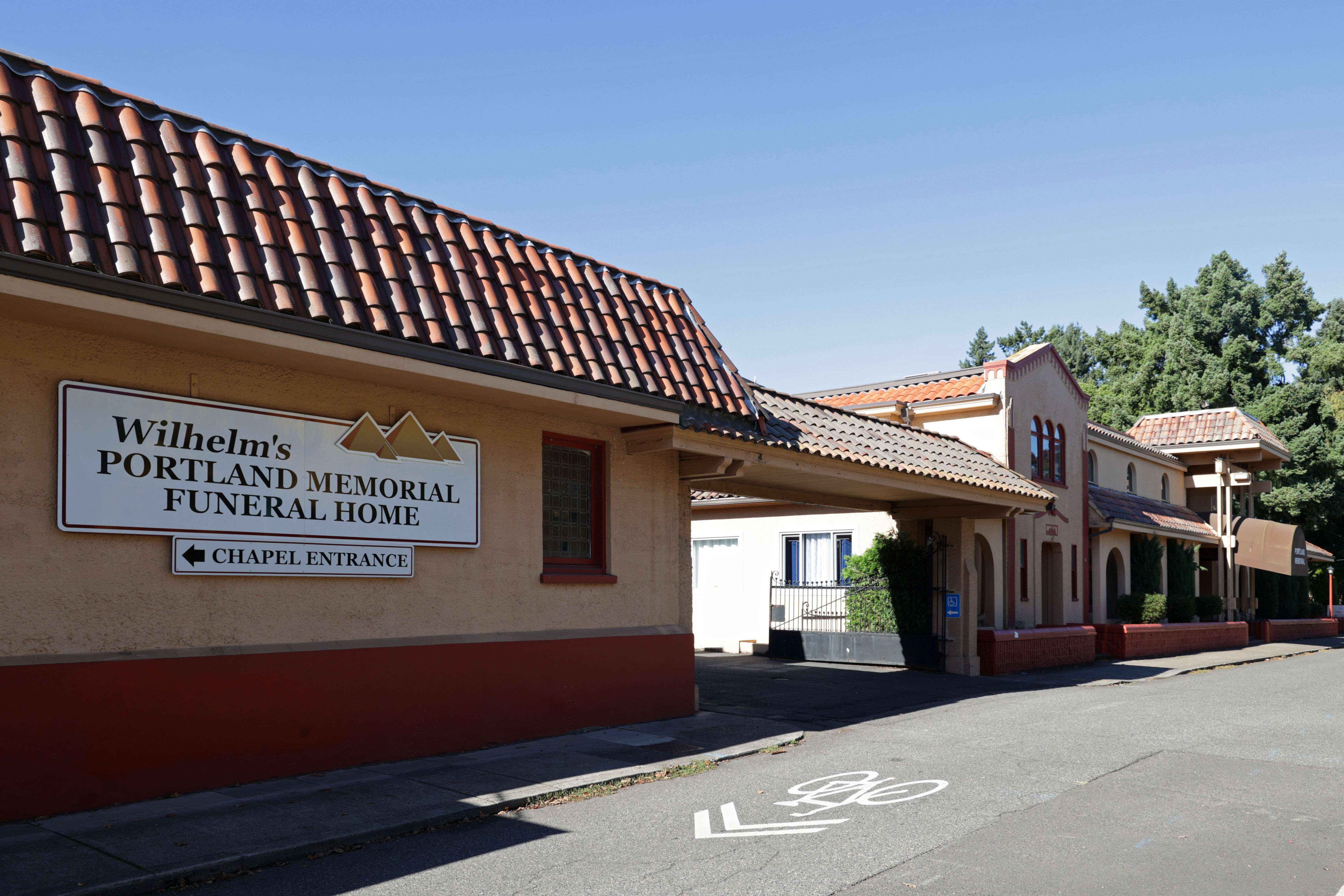 Photo of Wilhelm's Portland Memorial Funeral Home in Oregon, exterior