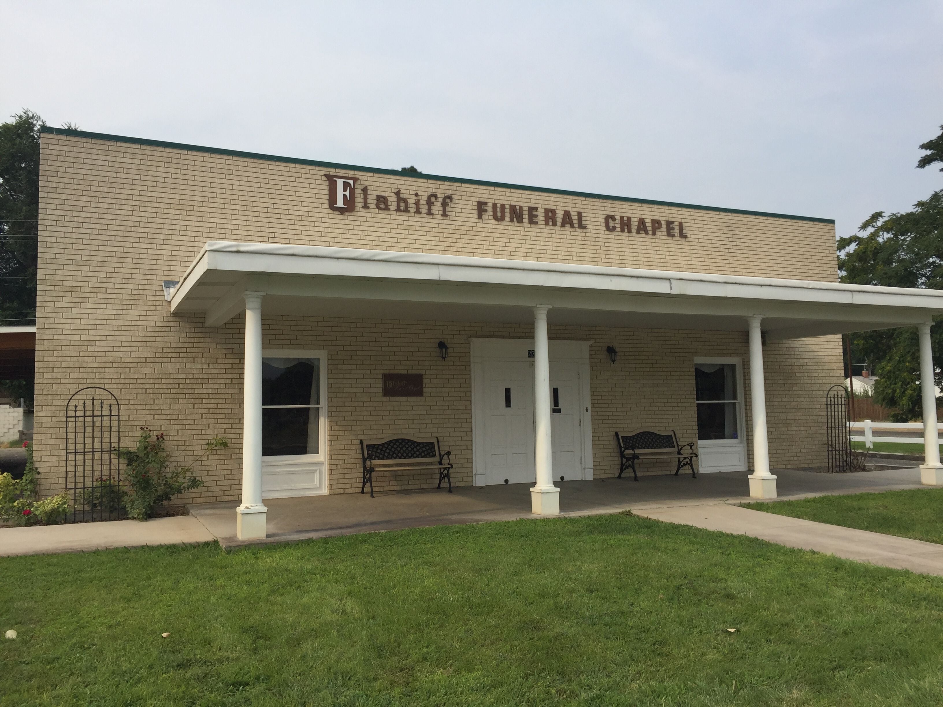 Flahiff Funeral Chapel in Homedale, Exterior