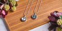 Celestial Circle Cremation Necklaces image number 4