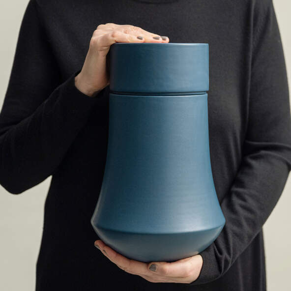 Emblem Cremation Adult Urn - Large Teal