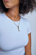 Radiant Twist Pendant with Chain Cremation Necklace image number 3