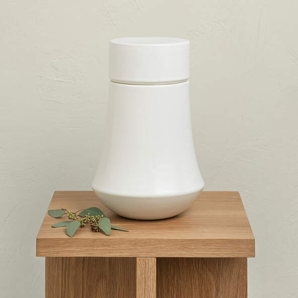 Emblem Cremation Adult Urn - Large White
