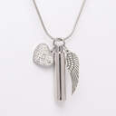 Eternal Love Angel Wing Memorial Pendant image number 4