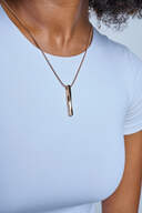 Radiant Twist Pendant with Chain Cremation Necklace image number 4