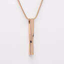 Radiant Twist Pendant with Chain Cremation Necklace - Rose Gold image number 1