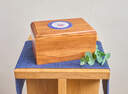 Veteran's Rest Rosewood Cremation Urn - Navy image number 2